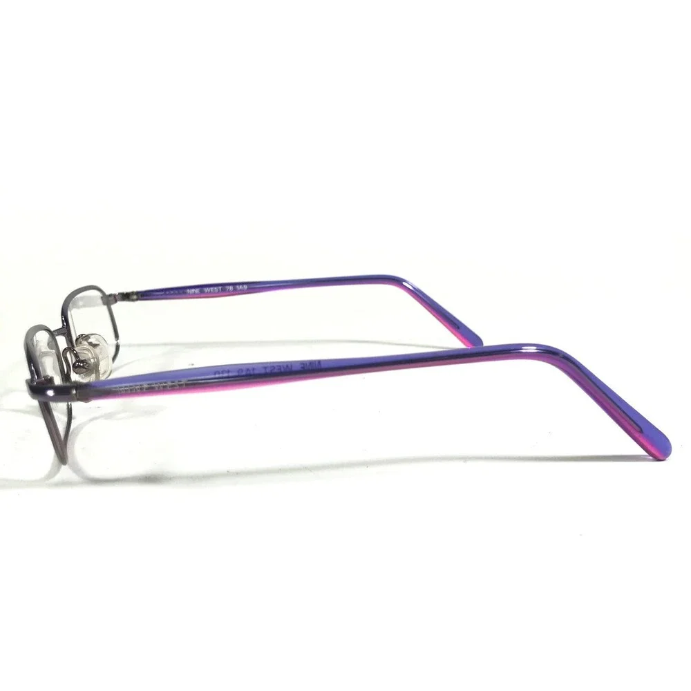 Nine West Petite Eyeglasses Frames 78 1A9 Purple Rectangular 48-19-130